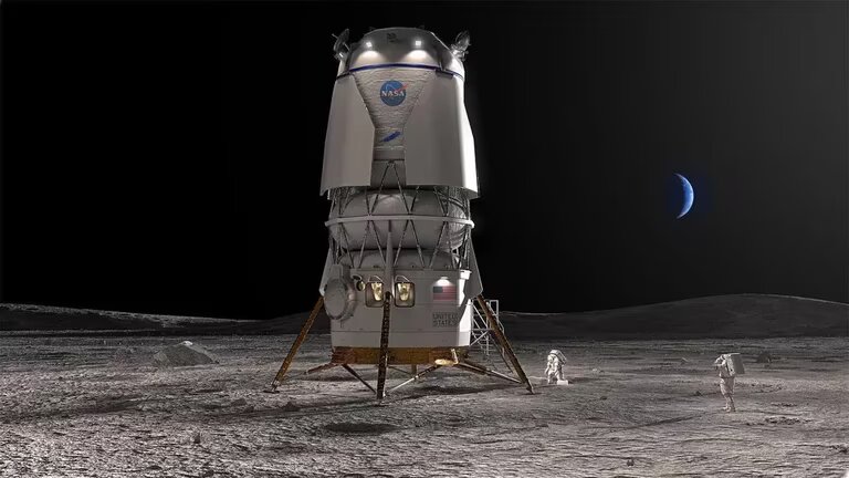 Jeff Bezos informa La NASA eligió una de sus empresas para próximo viaje a la Luna