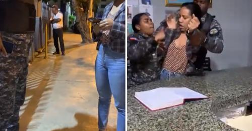 Fiscal es apresada tras incidente por conducir vehículo sin placa en Higüey
