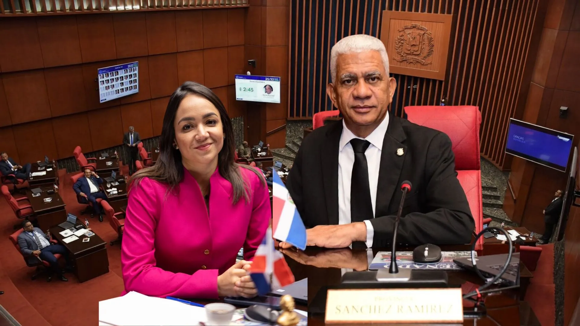 Ricardo de los Santos será el nuevo presidente del Senado y Faride Raful vicepresidenta