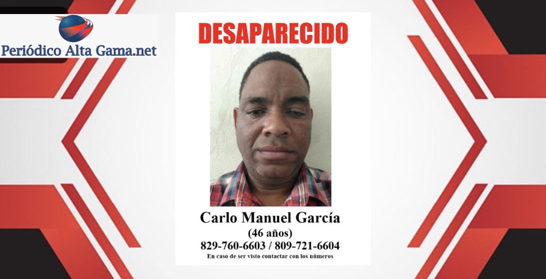 "Reportan como desaparecido hombre salió del sector Capotillo, en el Distrito Nacional"