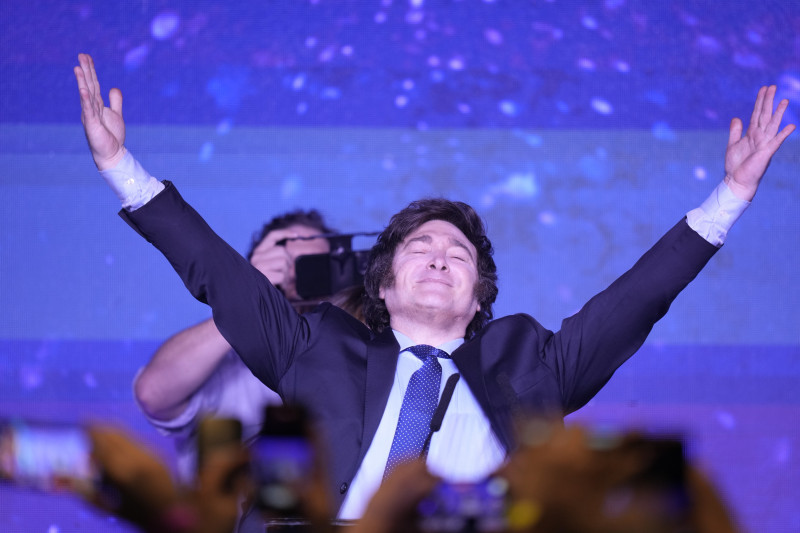"Es un hecho histórico": Milei celebra el pase a segunda vuelta contra el peronismo