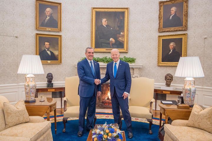Joe Biden y Luis Abinader están reunidos en la Casa Blanca; tratarán tema Haití