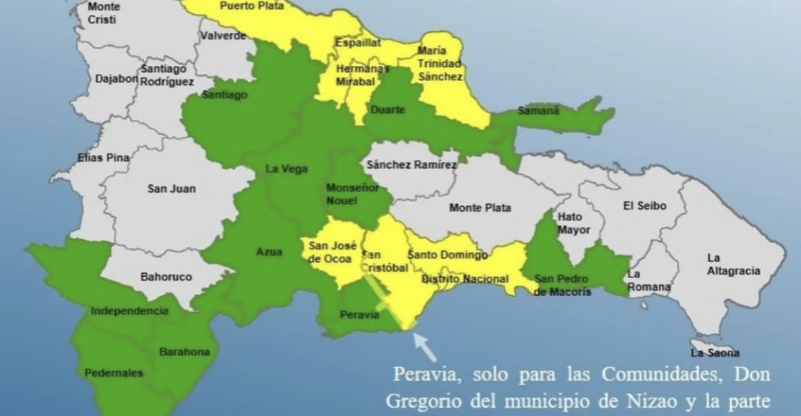 COE aumenta a 20 las provincias en alerta por activo sistema frontal