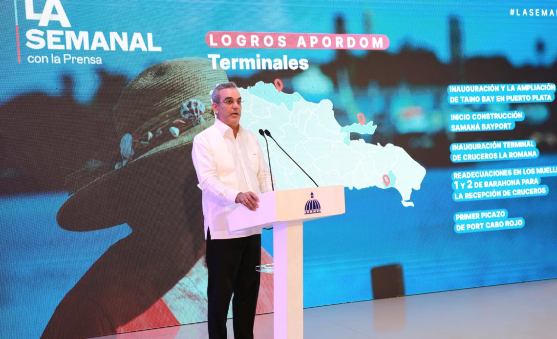 Presidente Abinader asegura nunca antes se había iniciado un proceso de transformación y de cambios tan amplio en los muelles del país, como ahora