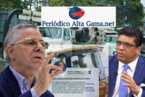 "Manuel Jiménez da señales de vida y pone claro a Dió Astacio en algunos puntos, dejando de lado los más importantes, los 49 camiones dañados".