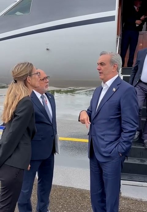 El presidente Abinader llega a Suiza para participar en cumbre sobre la paz en Ucrania