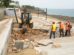 Inician reconstrucción del Malecón Santo Domingo Este tras efectos de huracán Beryl