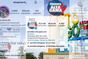 Grupo de Comunicación "Periódico Alta Gama" cierra el 2024 como el #1, con más seguidores en redes sociales, de "Santo Domingo Este".
