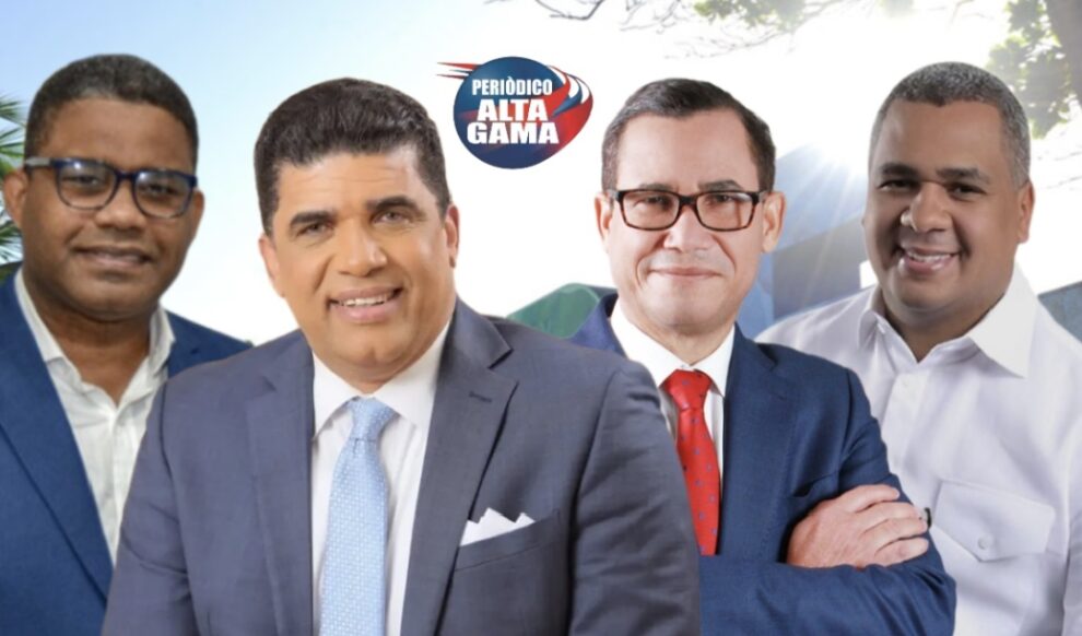Estos cuatro funcionarios representan la esperanza de los «perremeístas» de Santo Domingo Este
