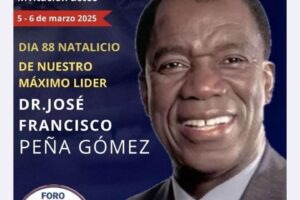 Articulación Democrática y Foro Renovador invitan a conmemorar el 88 aniversario del natalicio de Peña Gómez con un “homenaje” a su legado