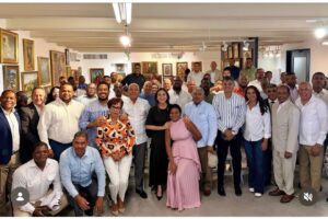 Coordinadores y dirigentes del PRM sostienen reunión para fortalecer campaña presidencial de Carolina Mejía en el Gran Santo Domingo