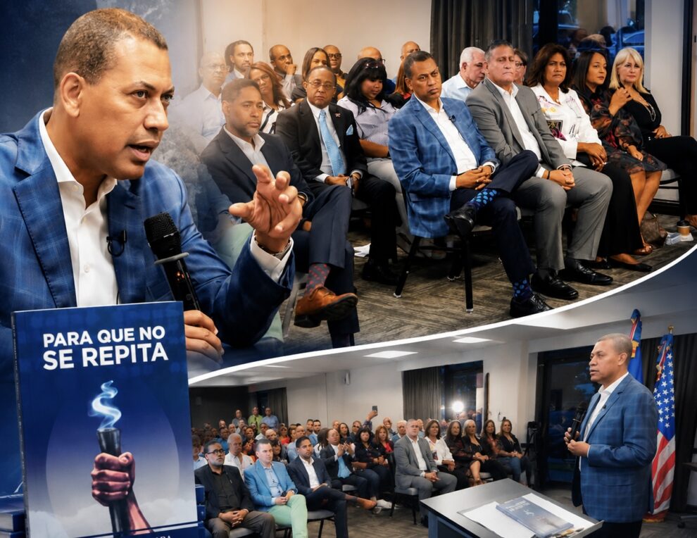 Guido Gómez Mazara comparte con la diáspora dominicana en Miami y presenta su libro Para que no se repita