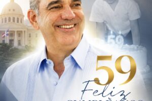 Presidente Luis Abinader celebra este domingo su cumpleaños número 59