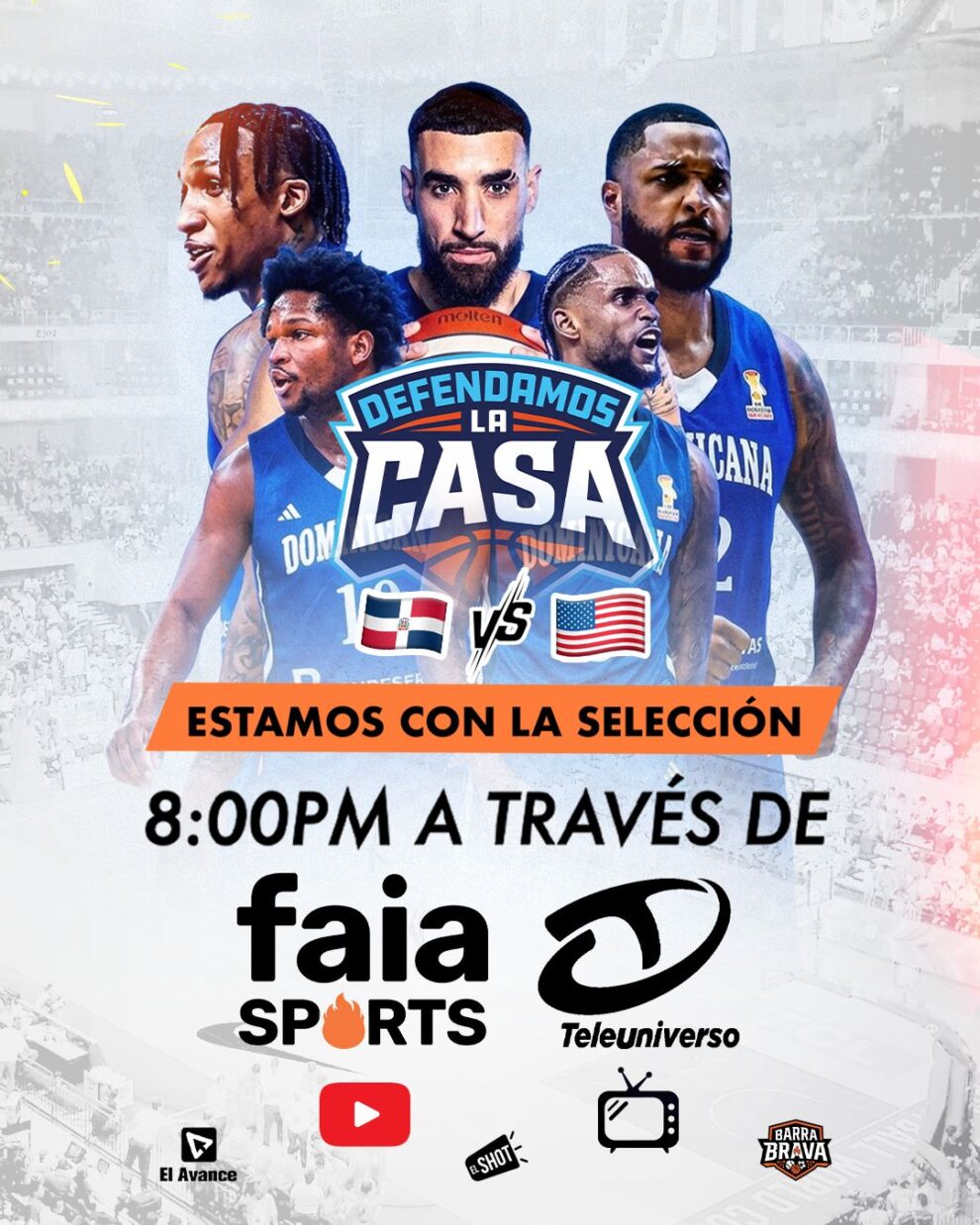 Faia Sports y Teleuniverso 29 transmitirán en exclusiva partidos de la selección dominicana frente a EE.UU y Nicaragua