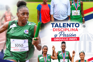 Juegos Escolares INEFI producen medallas en los Juegos Centroamericanos; Patricia Siné ganadora de oro de los 4x100 Santo Domingo 2026