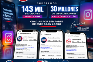Algama Media Group R.D. anuncia que sus medios superan los 143 mil seguidores y 30 millones de visualizaciones en Instagram en los últimos 30 días