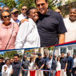 David Collado entrega 3 parques y una iglesia remozada en Boca Chica.