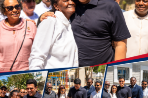 David Collado entrega 3 parques y una iglesia remozada en Boca Chica.