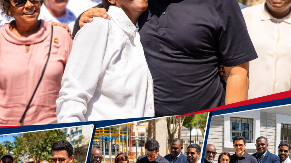 David Collado entrega 3 parques y una iglesia remozada en Boca Chica.